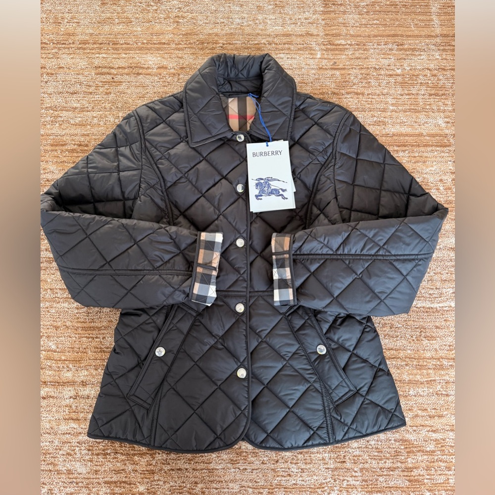 Burberry‎ Cawthorne Slim Fit Quilted Jacket Black $1395 - Picture 5 of 12